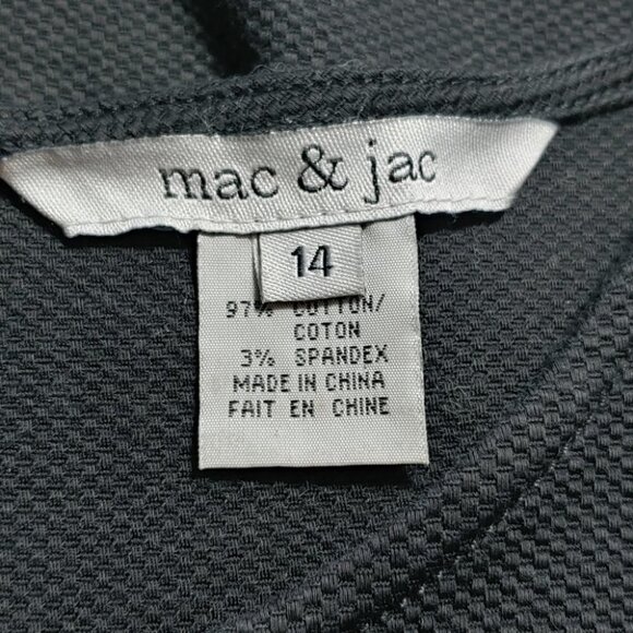 MAC & JAC Black textured sleeveless tailored dress - Picture 12 of 13